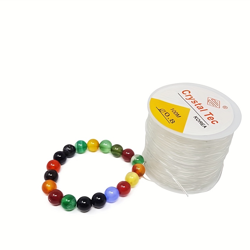 Hilo elástico transparente Elástico elástico para pulseras Hacer joyas  Hacer pulseras de cuerda elástica Collar Decoraciones de cuentas -   España