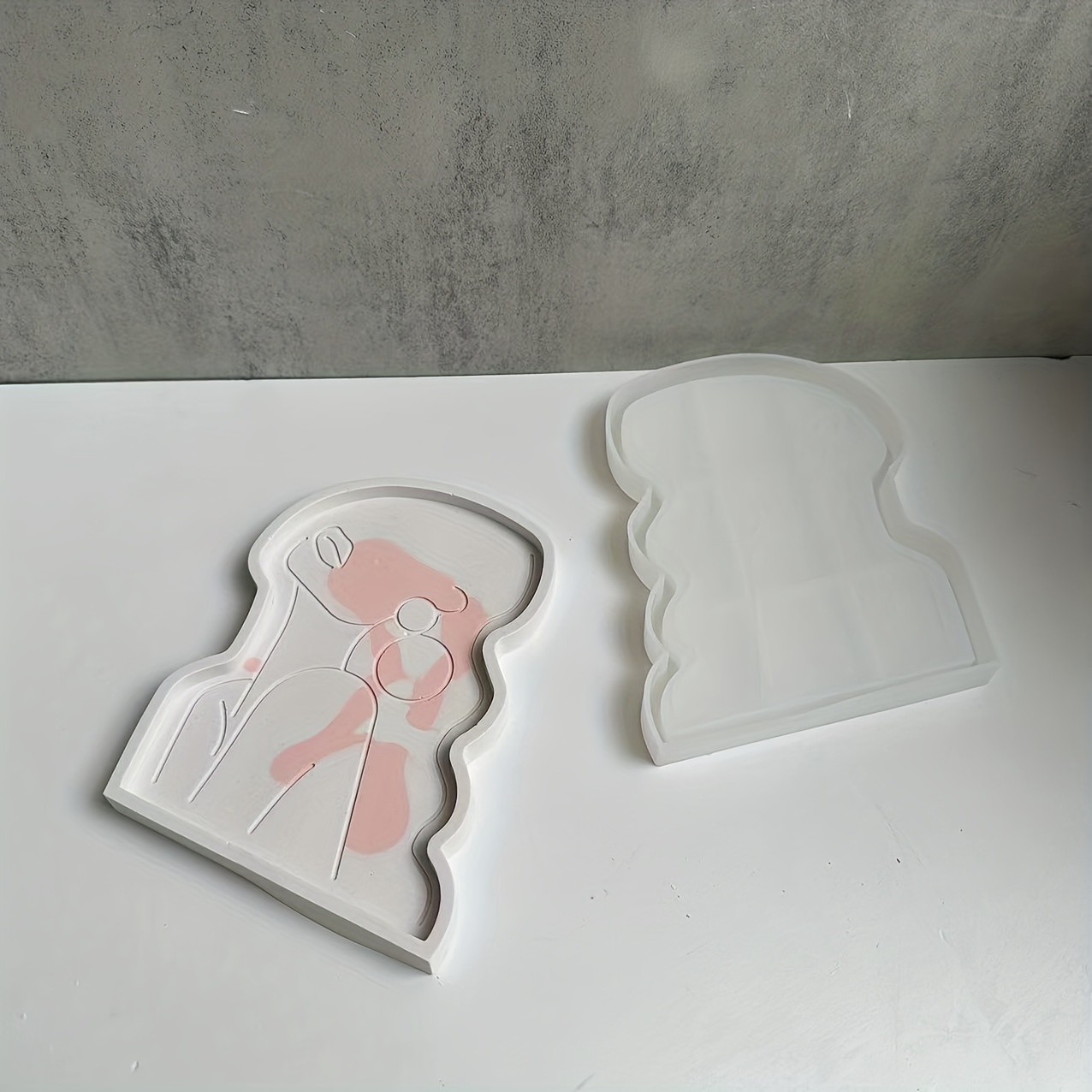 Utensil Rest Mold, Large Rolling Tray Resin Mold, Storage Tray Silicone Mold,  Utensil Rest Mold With Drip Pad, Spoon Holder Tray Mold 
