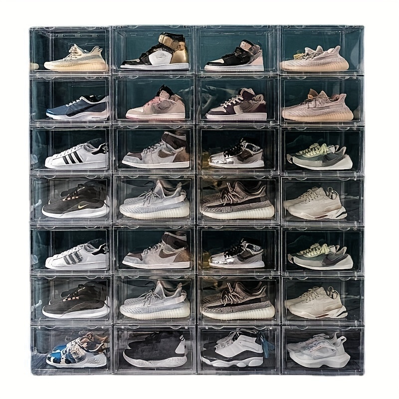 Magnetic Shoe Cabinet Clear Drawer Type Sneaker - Temu