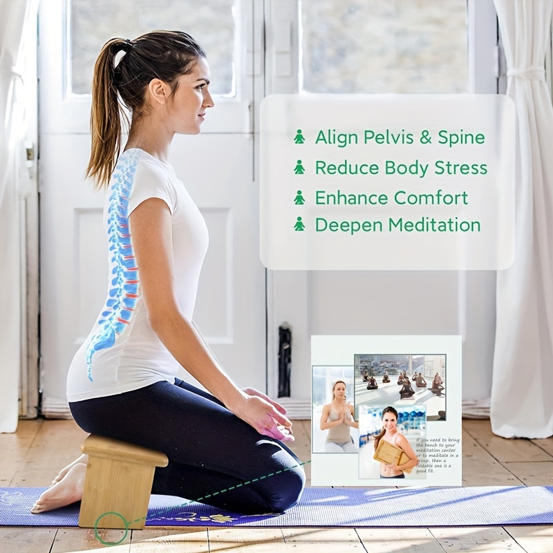 Foldable Yoga Mat Travel, Folding Travel Yoga Mat with Alignment
