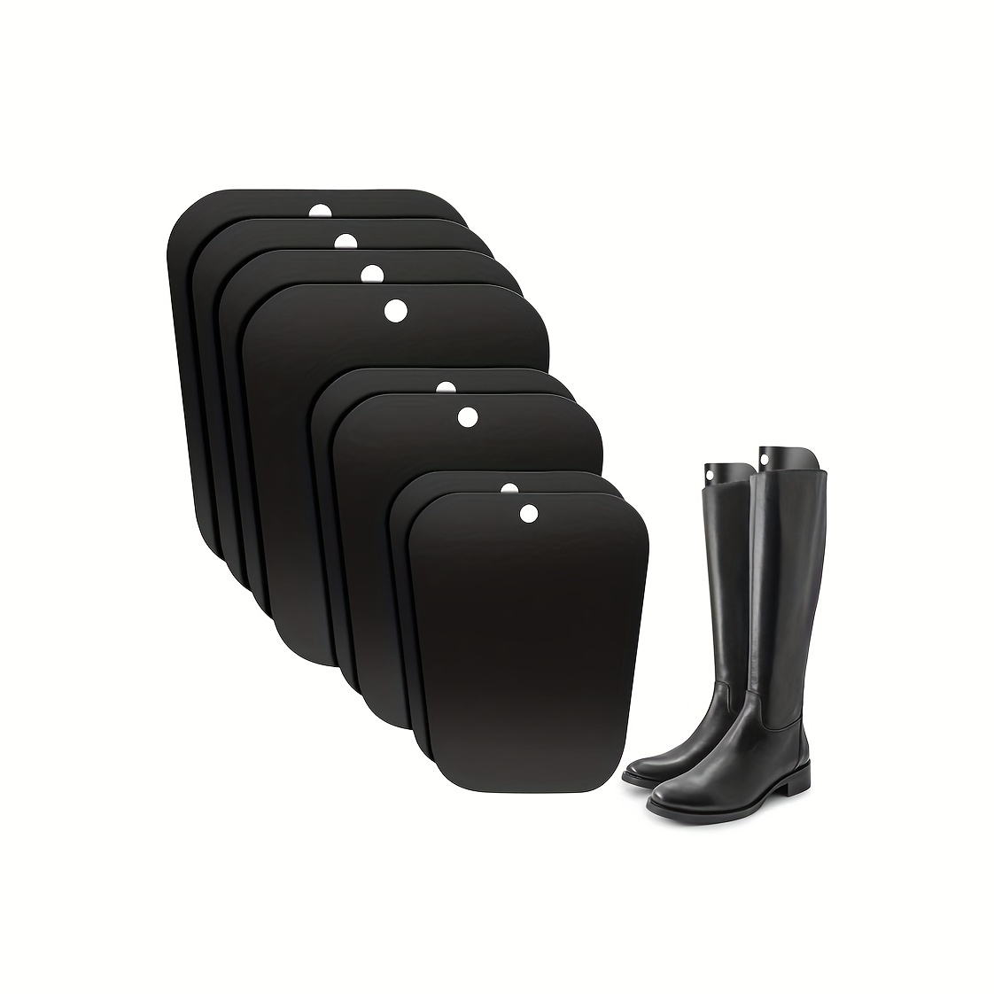 Boot Shapers Black Elastic Boot Support Lengthened Straight - Temu