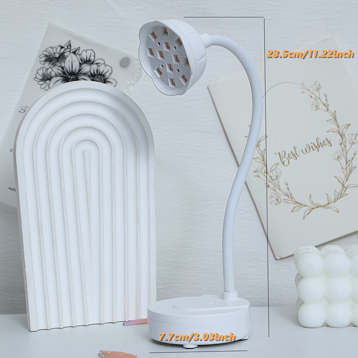 UV LED Nail Lamp Portable Mini Nail Dryer 360 Rotatable Hands Free Quick  Gel Nail Light