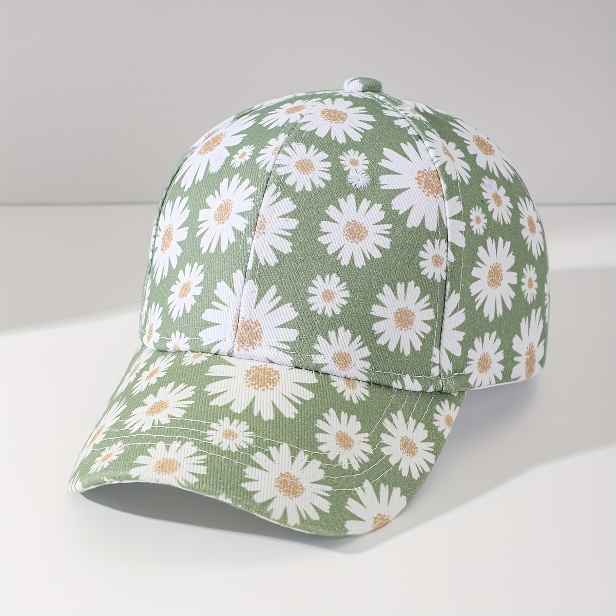 Men's Flower Sun Hat Baseball Cap for Running Outdoor Activities