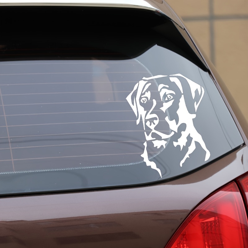 Labrador Design Car Sticker, Vinyl Decal For Window, Car Bumper For Dog 