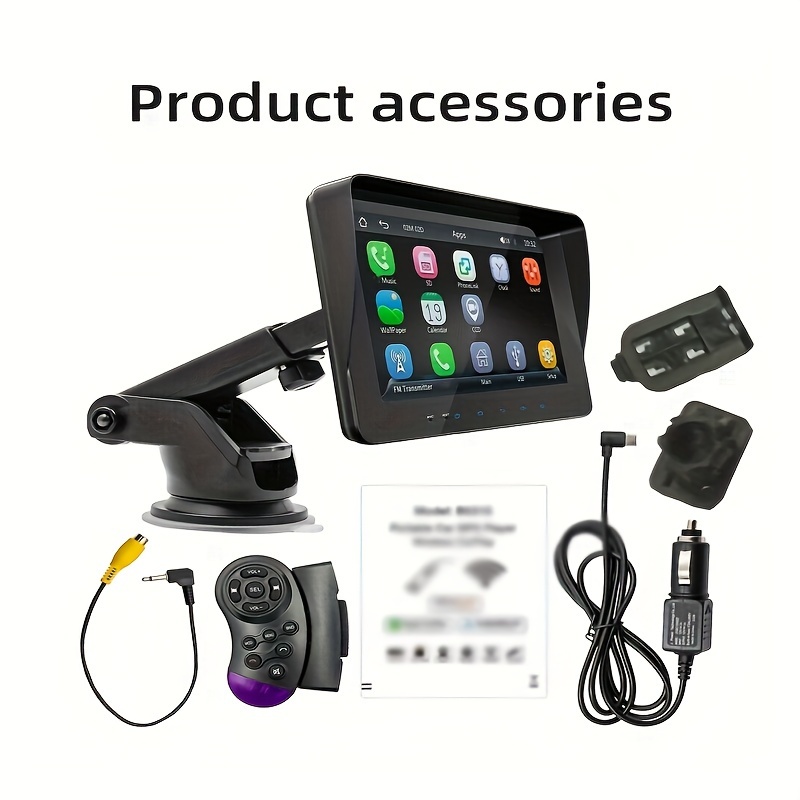Touch Screen Car Portable Wired/ Wireless Carplay Display - Temu