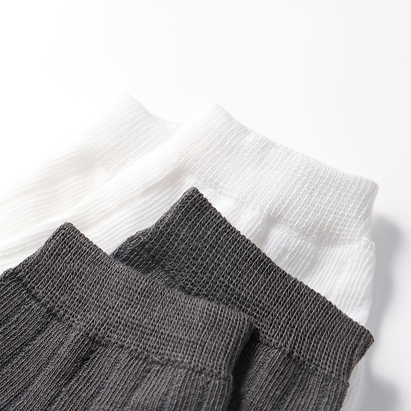 5 Pairs Men's Breathable Cotton Ankle Socks for Sports
