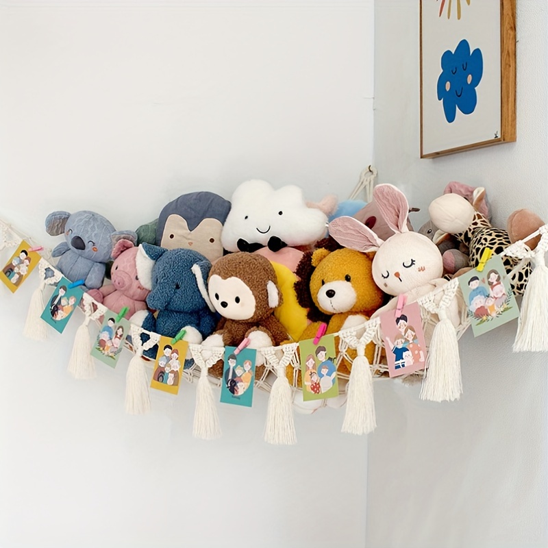 Organize Room A Stylish Stuffed Animal Storage Hammock! - Temu Japan