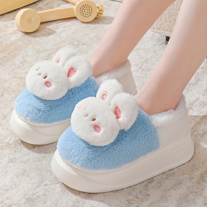 Produktbild von JOMIX Winter Hausschuhe Kinder Junge Mädchen Plüsch Pantoffeln Mit Bären Kaninchen Warme Geschlossene Puschen Indoor Outdoor (Braun Bären, 29 EU