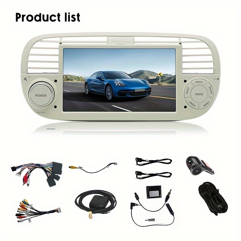 PE7150FL_C] 7 Fiat 500 Android 11 Octacore Car Stereo with RDS