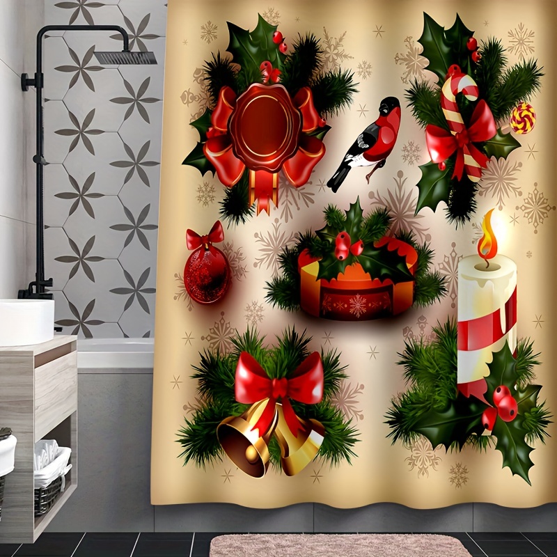 Christmas Bathroom Accessory Sets of 4, Christmas Bathroom Decor