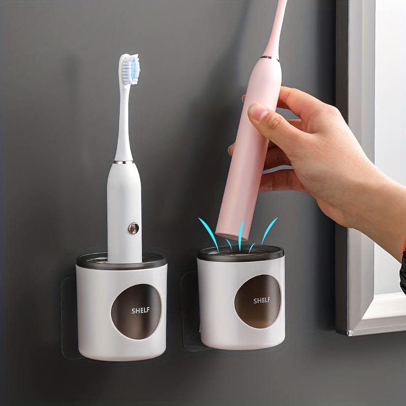 Easy install Wall Mounted Toothbrush Holder Punch free - Temu