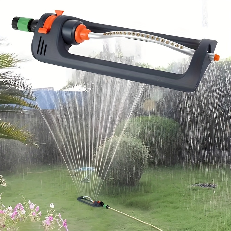 1pc 180 Degree Garden Sprinkler, Automatic Oscillating Lawn Sprinkler,  Nozzles Water Sprinkler Base For Large Area Lawn, Irrigation System For  Agricul