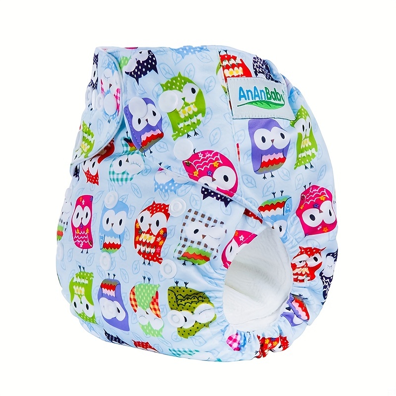 Summer Adjustable Reusable 5Pcs Diapers and 5Pcs Insets Cloth Nappies For  Baby