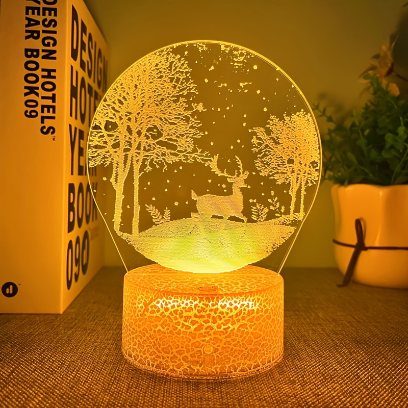 snow leopard lamp