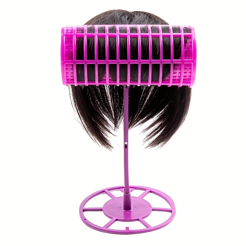 Pink Collapsible Wig Stand Holder