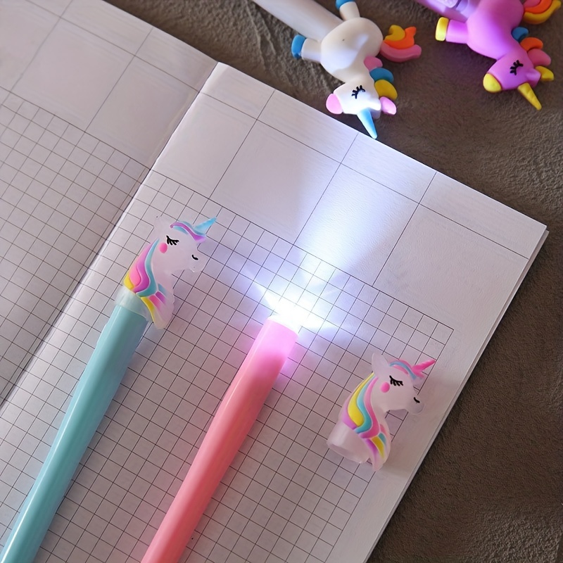 Light Up Unicorn Glitter Pen
