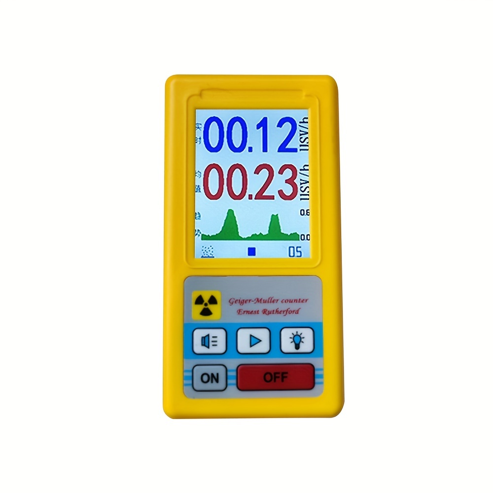 Br-6 Geiger Counter Nuclear Radiation Detector, Personal Dosimeter X-ray  Beta Gamma Detector, Lcd Radioactive Tester Marble Tool, Yellow Temu Japan