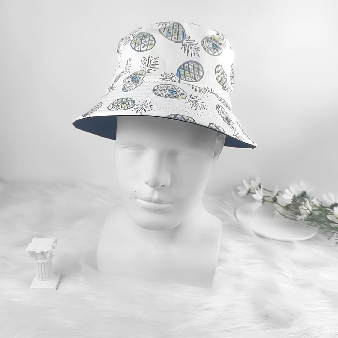 New Fashion Unisex Graffiti Print Bucket Hat Summer Men Women