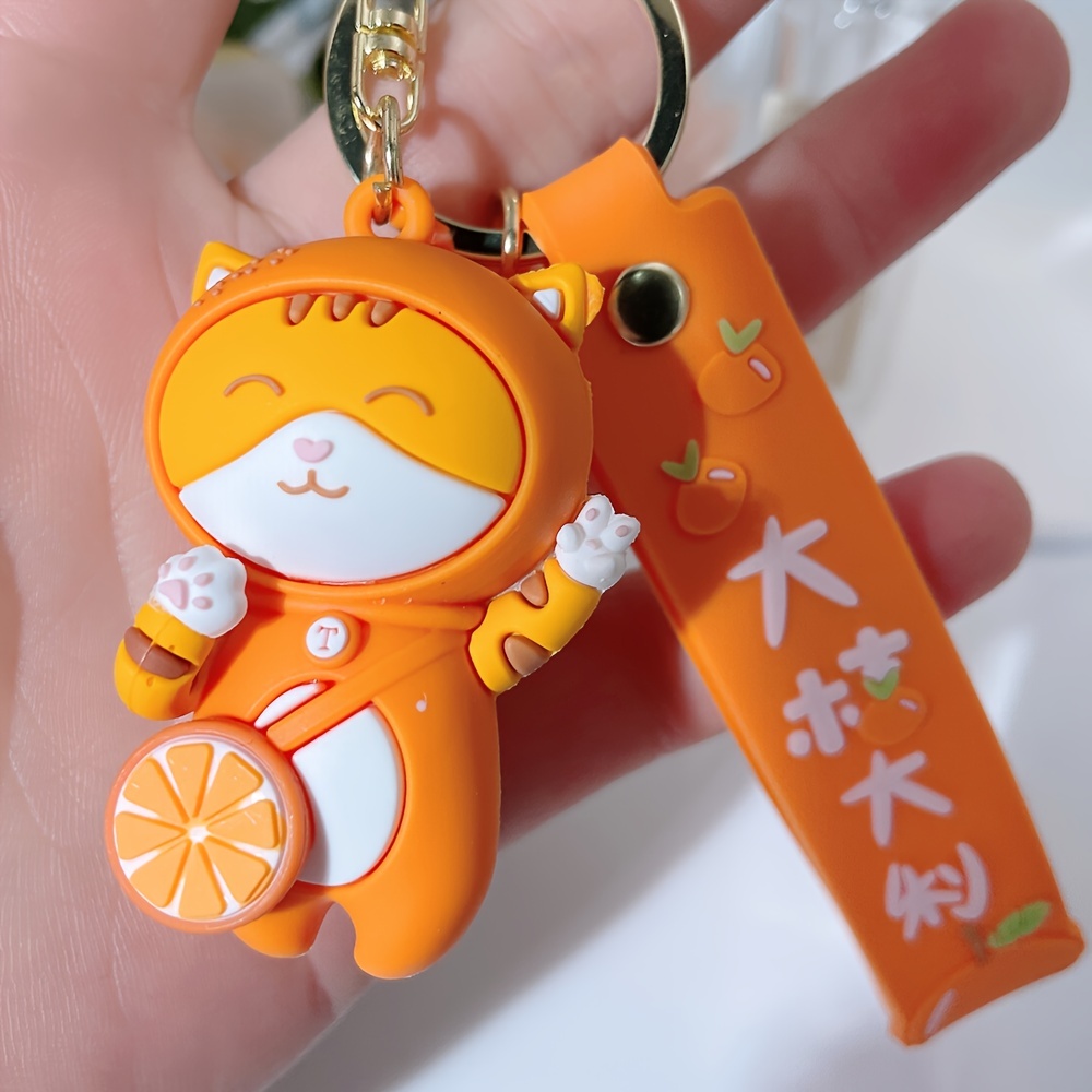Pvc Owl Keychain Cute Cartoon Animal Bag Key Chain Keyring Ornament Bag  Purse Charm Accessories - Temu