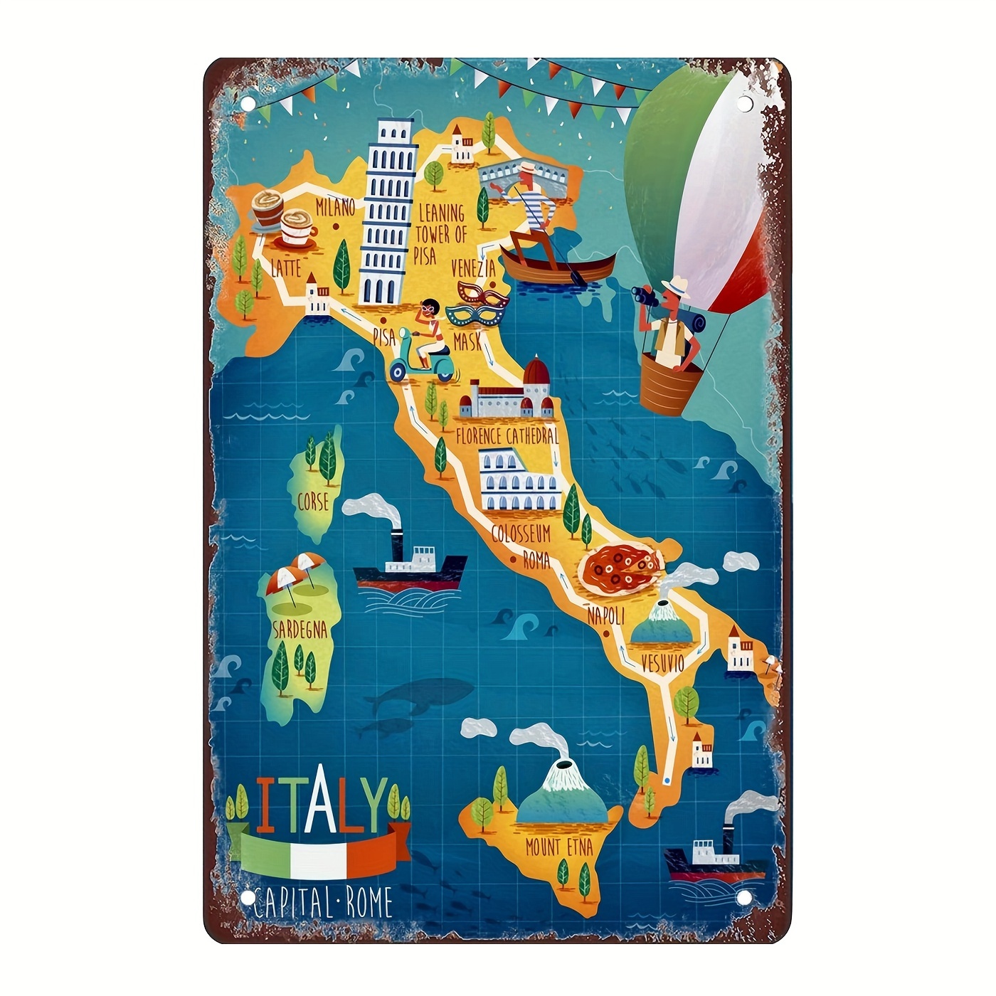 Mappa di viaggio -  Italia