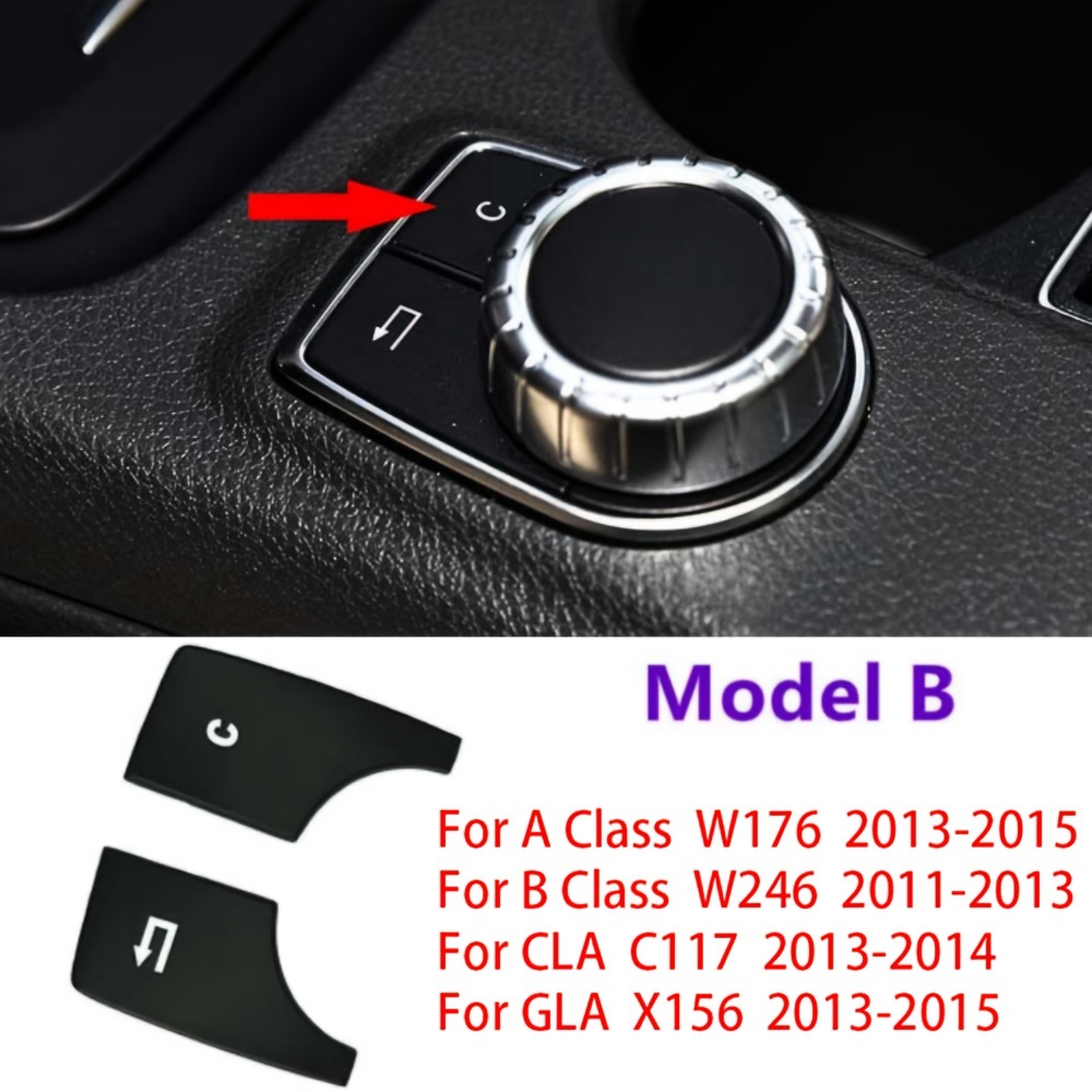 Car Console Multimedia Knob Switch Button Cover Sticker Fit For