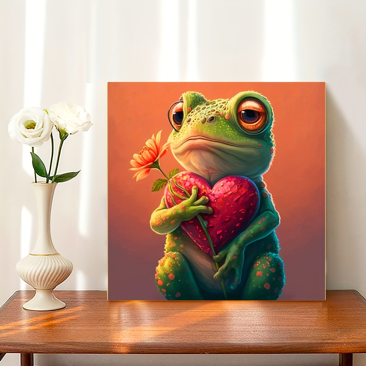 Frog Diy Diamond Painting Animal Art Handmade Home Gift Without