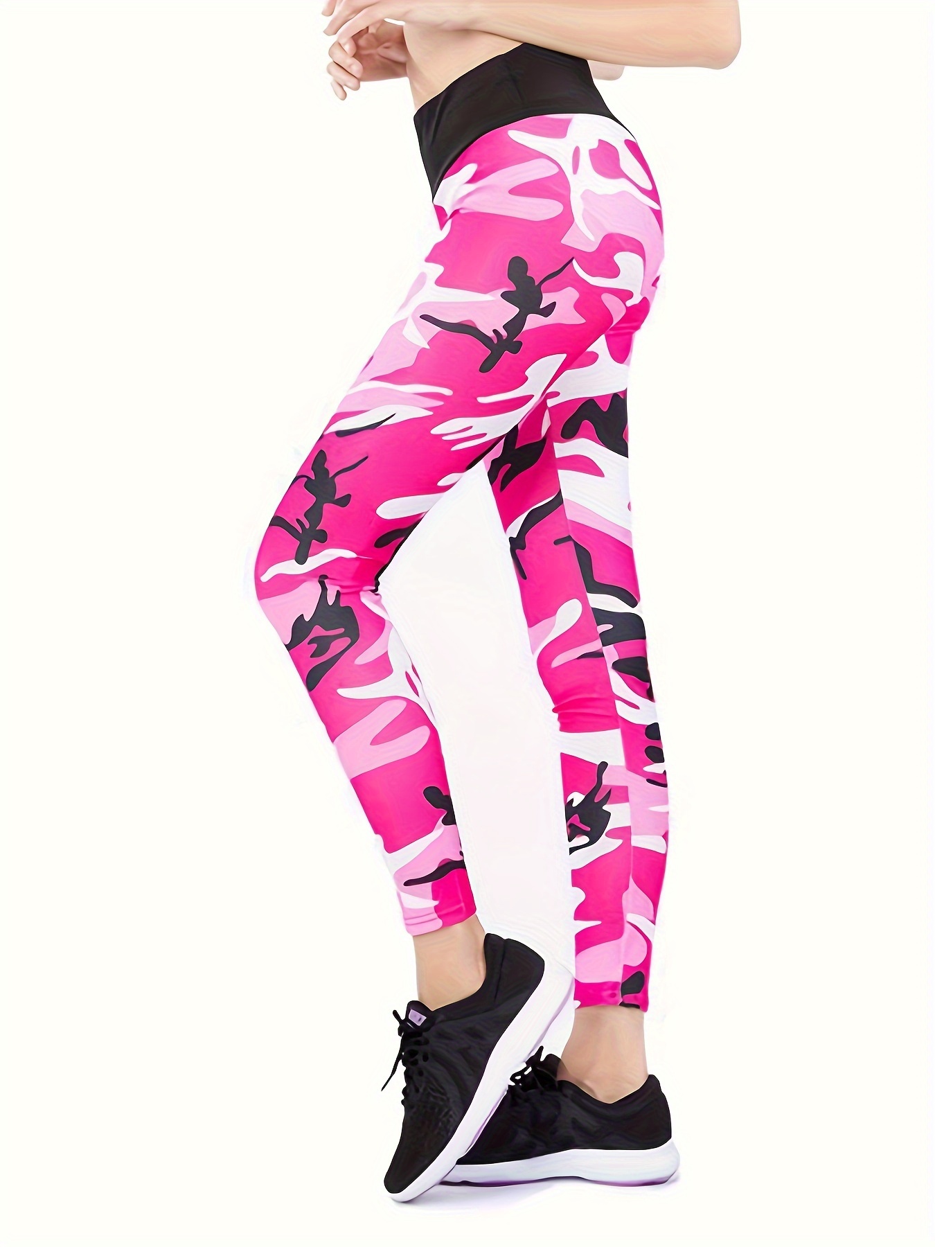 Pink Camo Yoga Pants