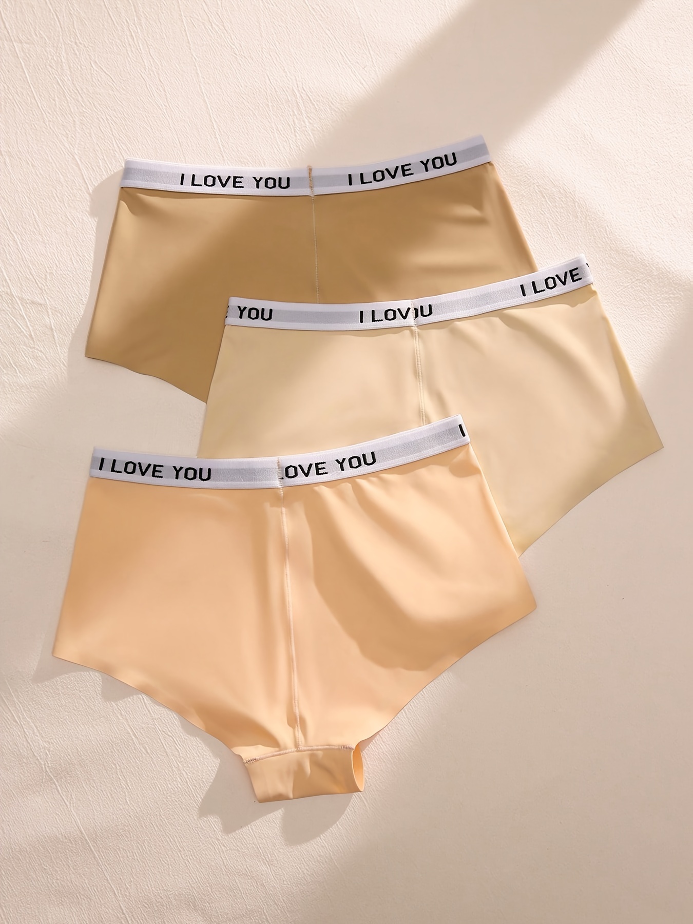 Letter Tape Boyshort Panties Soft Comfortable Stretch - Temu Canada