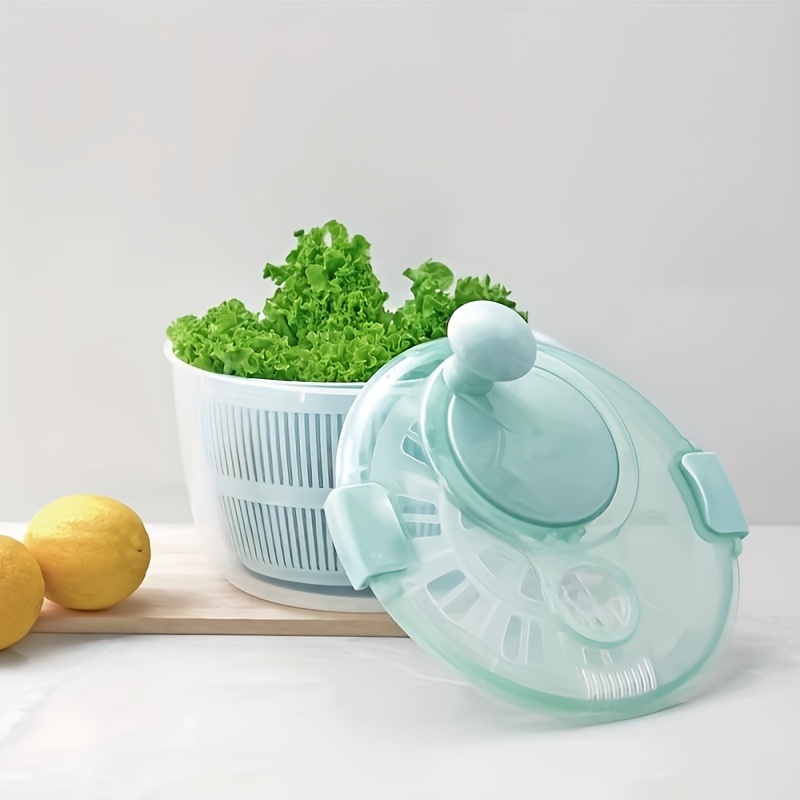 Kitchen Salad Spinner, Manual Lettuce Salad Spinner Small, Fruit Spinner  Dryer With Long Handle, Salad Spinner Medium, Fruit Cleaner Device For  Fruit