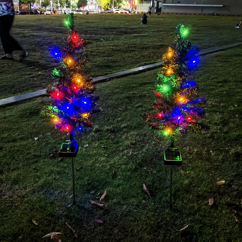 Solar Garden Lights Waterproof Christmas Tree Lights 600mah - Temu
