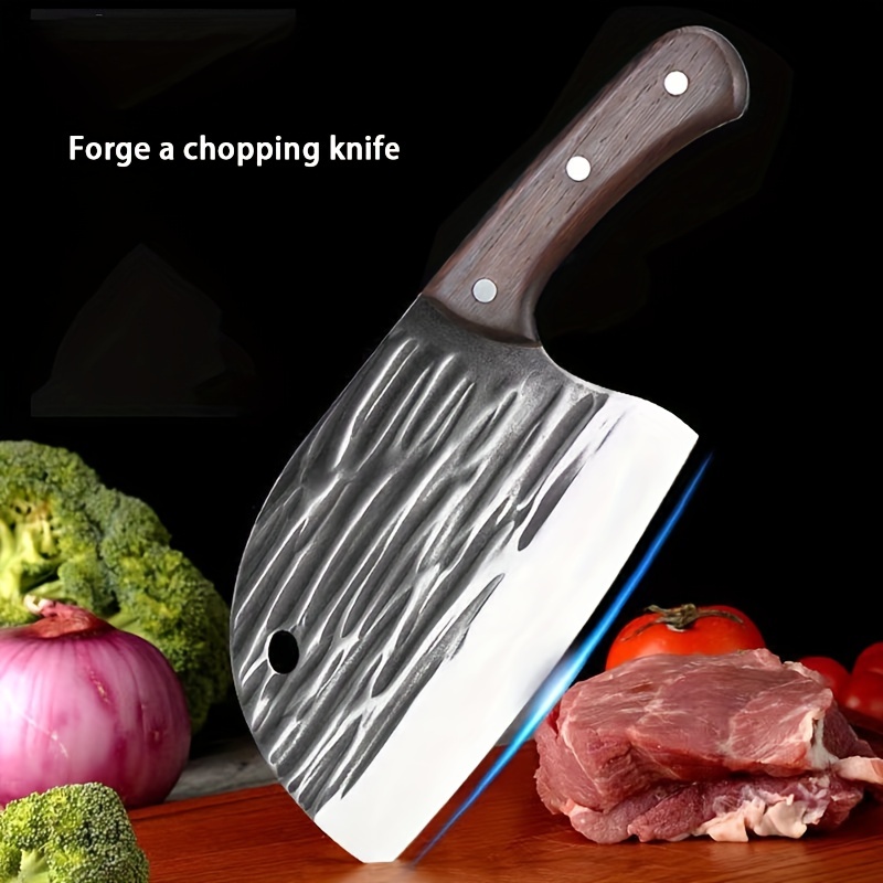 Cuchillo de Japón Forjado a Mano Cuchillo de Carne Cuchillo de Cocina con  Cuchillo de Cocina de Acero de Alto Carbono