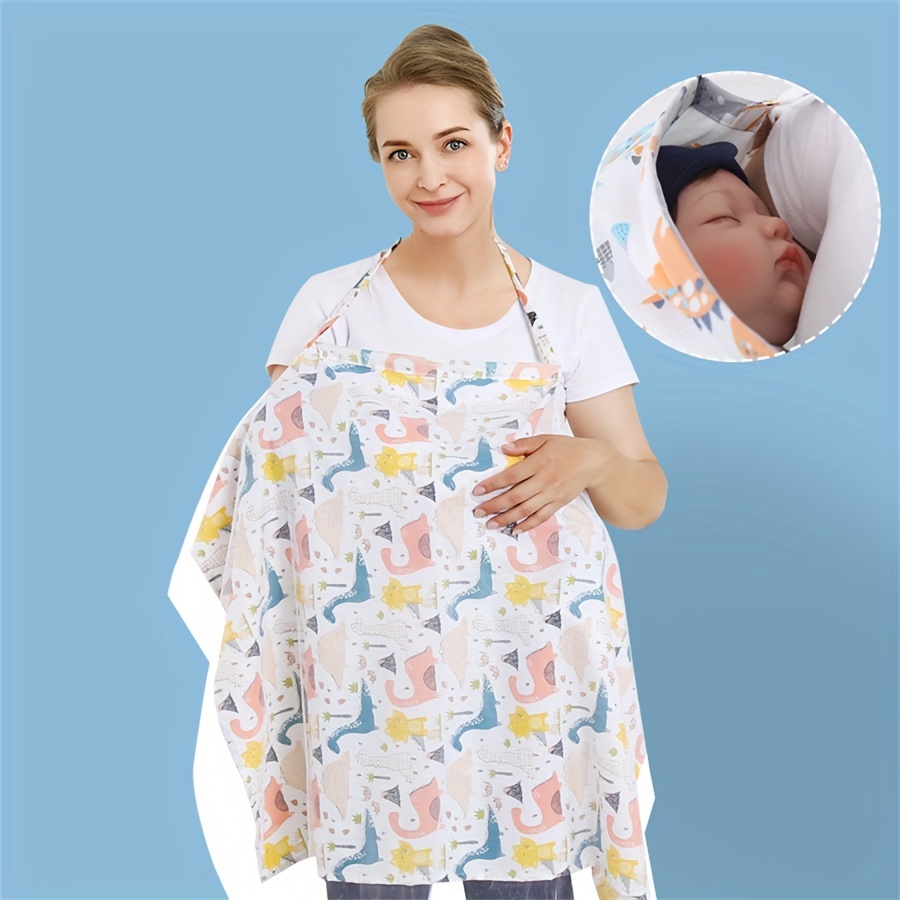 Breastfeeding Cover Breathable Cotton Nursing Cloth Cloud Print