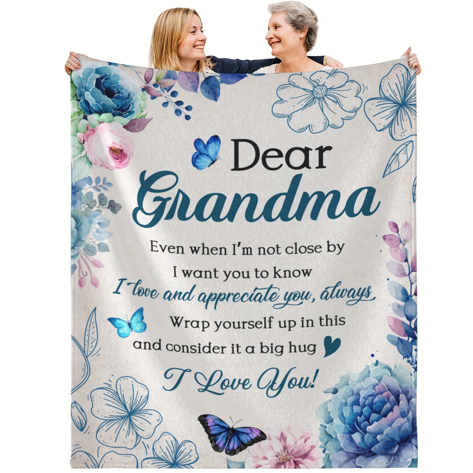 Grandma Gifts Blanket, Best Gifts For Grandma, Happy Birthday
