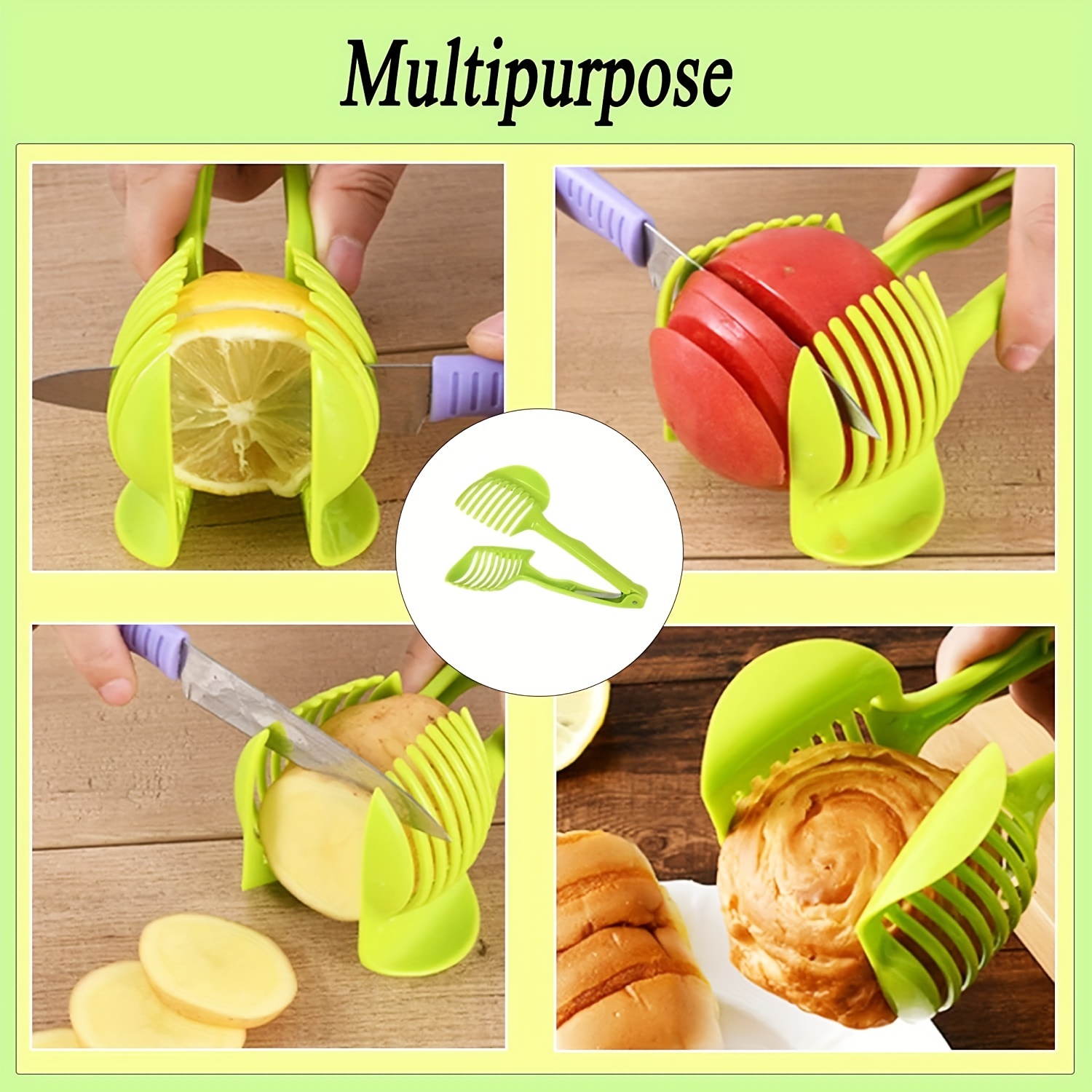 Vegetable Slicer Quick Potato Tomato Fruit Cutter Set with 3