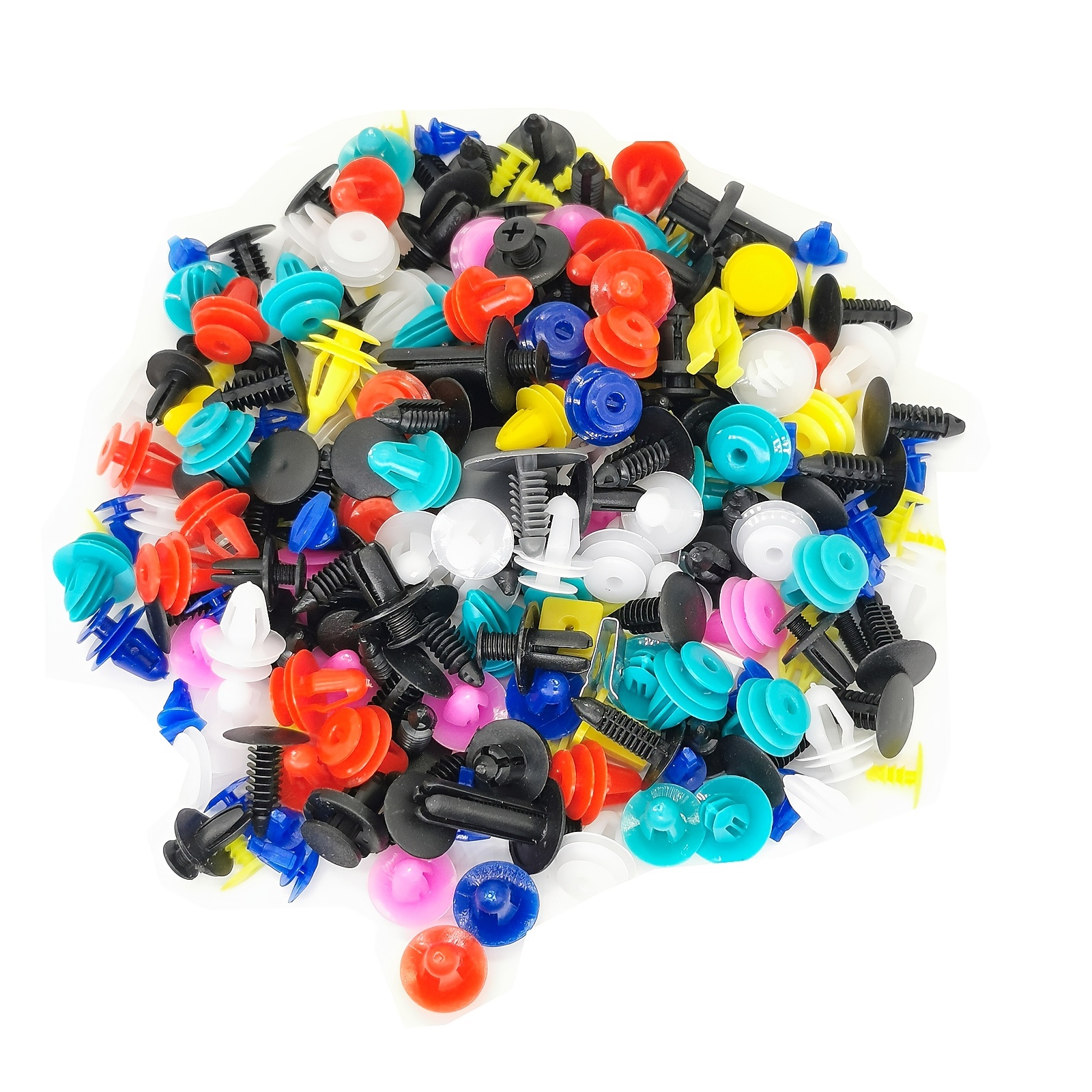 200 Pièces Clips Voiture, Rivet Clip Plastique Voiture Réparationn