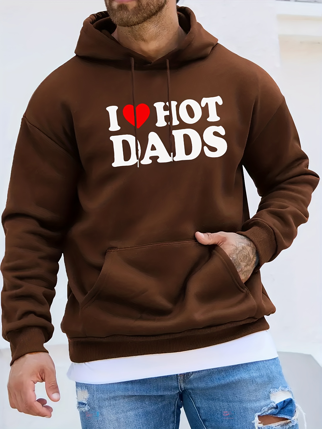 Love Hot Dads Print Hoodie Cool Novel Hoodies Men Men s Temu