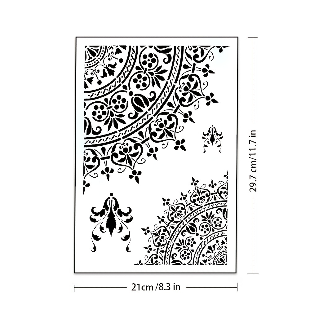 A4 Size DIY Craft Mandala Stencil for Painting India