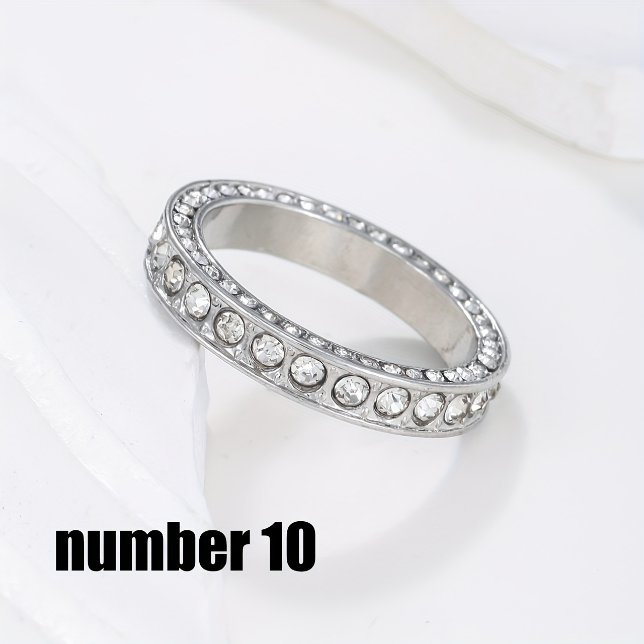 Elegant Cubic Zirconia Ring Romantic Confession Rings - Temu United Kingdom