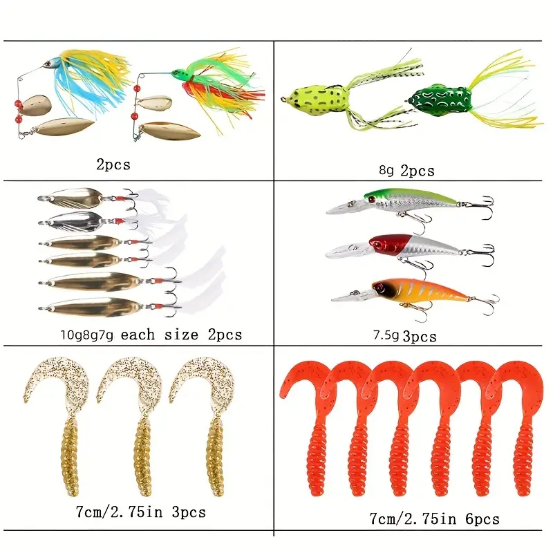 The Ultimate Fishing Lure Set: Bionic Hard & Soft Baits for Fresh &  Saltwater Fishing!