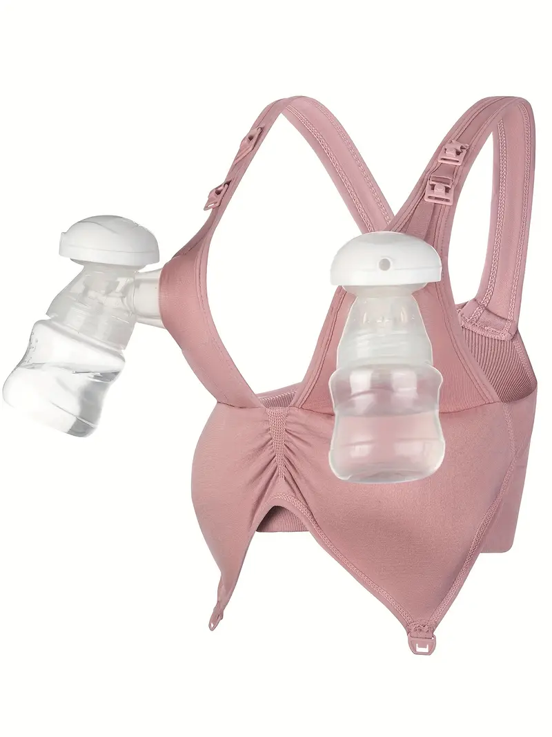 Women's Pumping Bra, Hands Free Maternity Bra For Breastfeeding Pump And  Nurse Bra In One Comfort Smooth, Great Support
