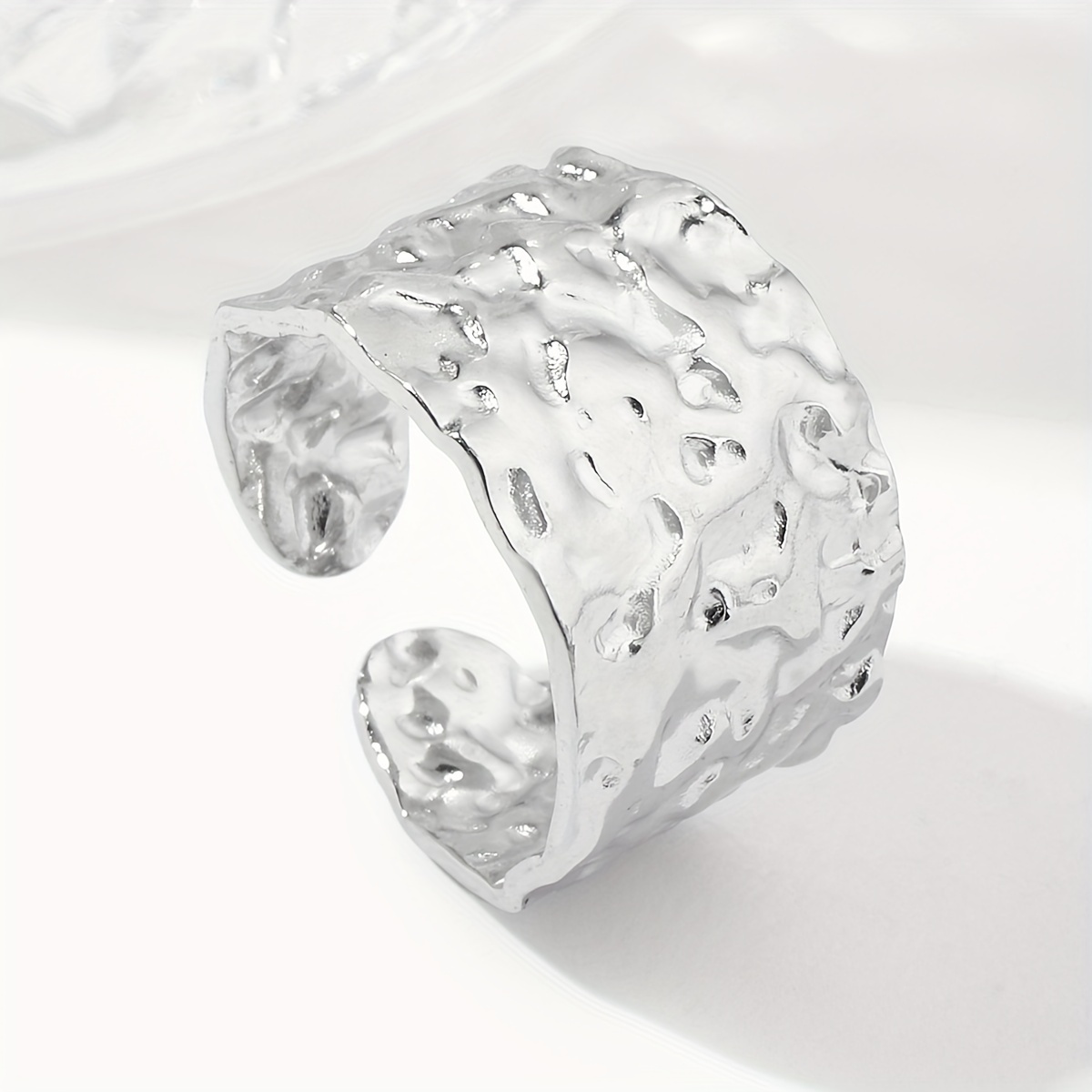 Adjustable Vintage Leopard Print Stainless Steel Ring