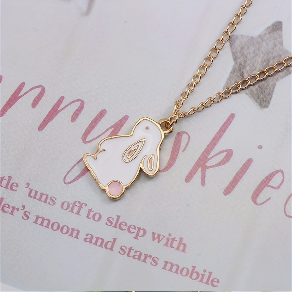 Rabbit Necklace Bunny Crystal Pendant Necklace Jewelry Accessory for Women  Girls _ - AliExpress Mobile