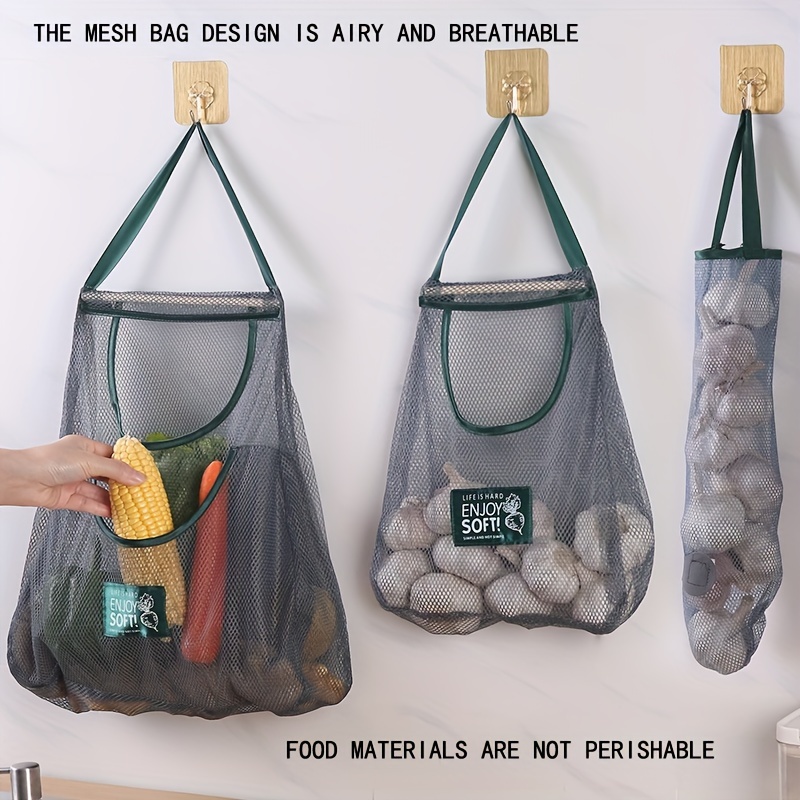 Food Storage Bag Portable Hanging Storage Net Bag Fruit - Temu