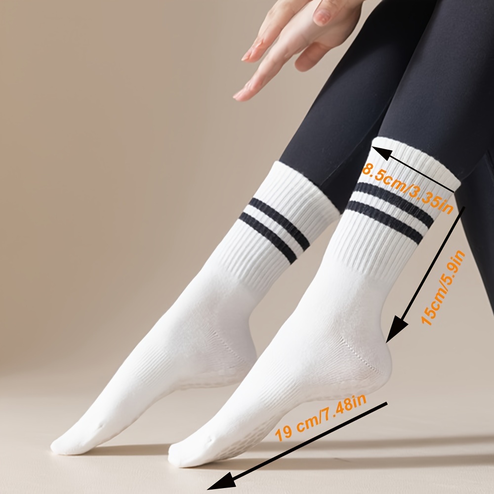 Women's Non slip Striped Yoga Socks Pilates Socks Gripper - Temu United  Kingdom