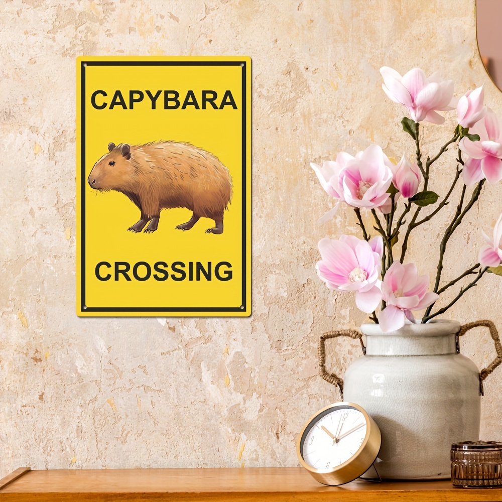 1pc Capybara Metallschild Vintage Blechschild Wandkunst - Temu Luxembourg