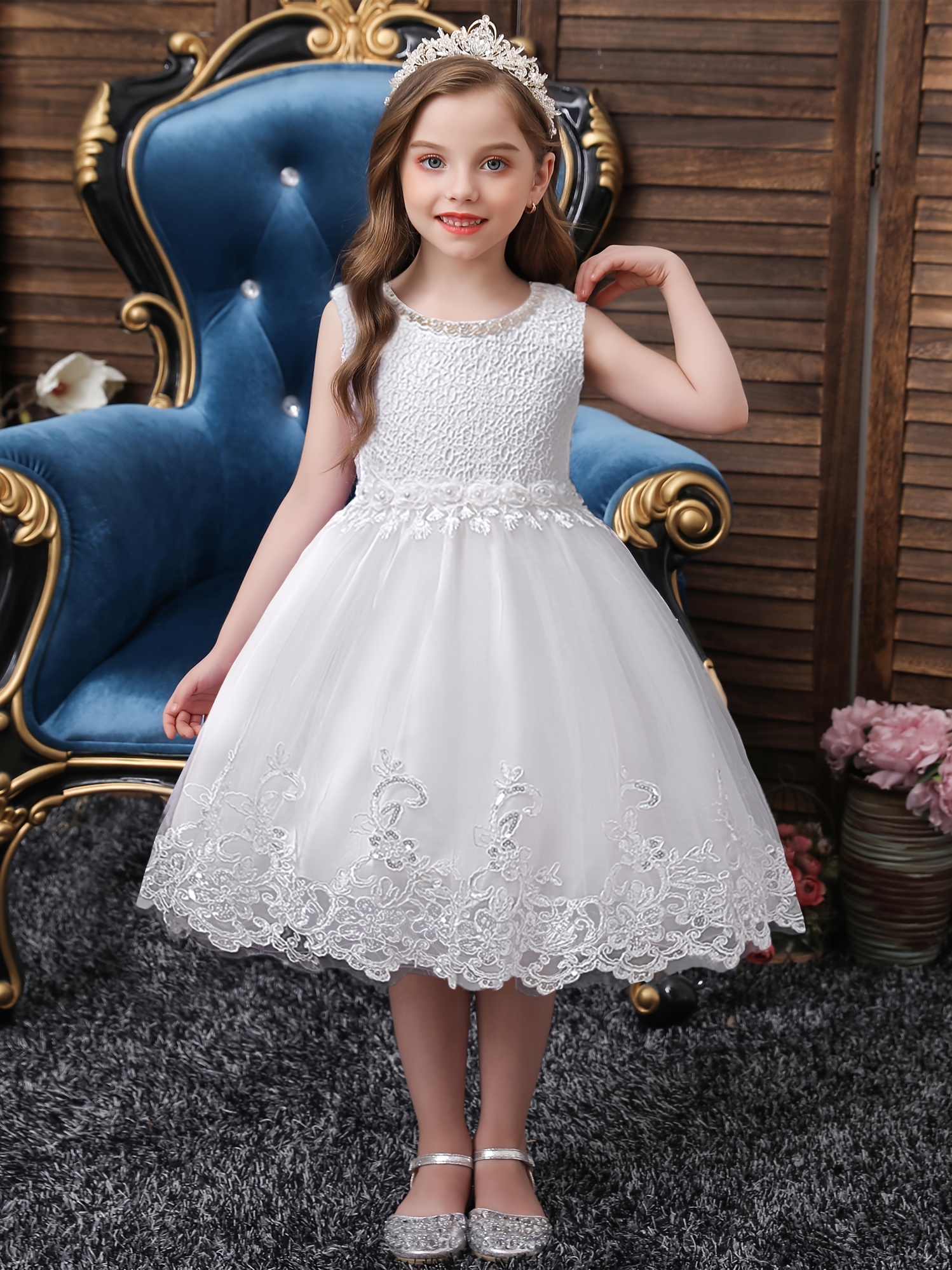 Vestido Para Niñas de 3 a 8 años Ropa De Verano Niñas Vestido De Princesa  Moda