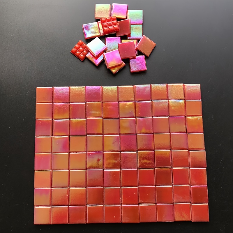 Rainbow Mosaic Square Colored Blocks