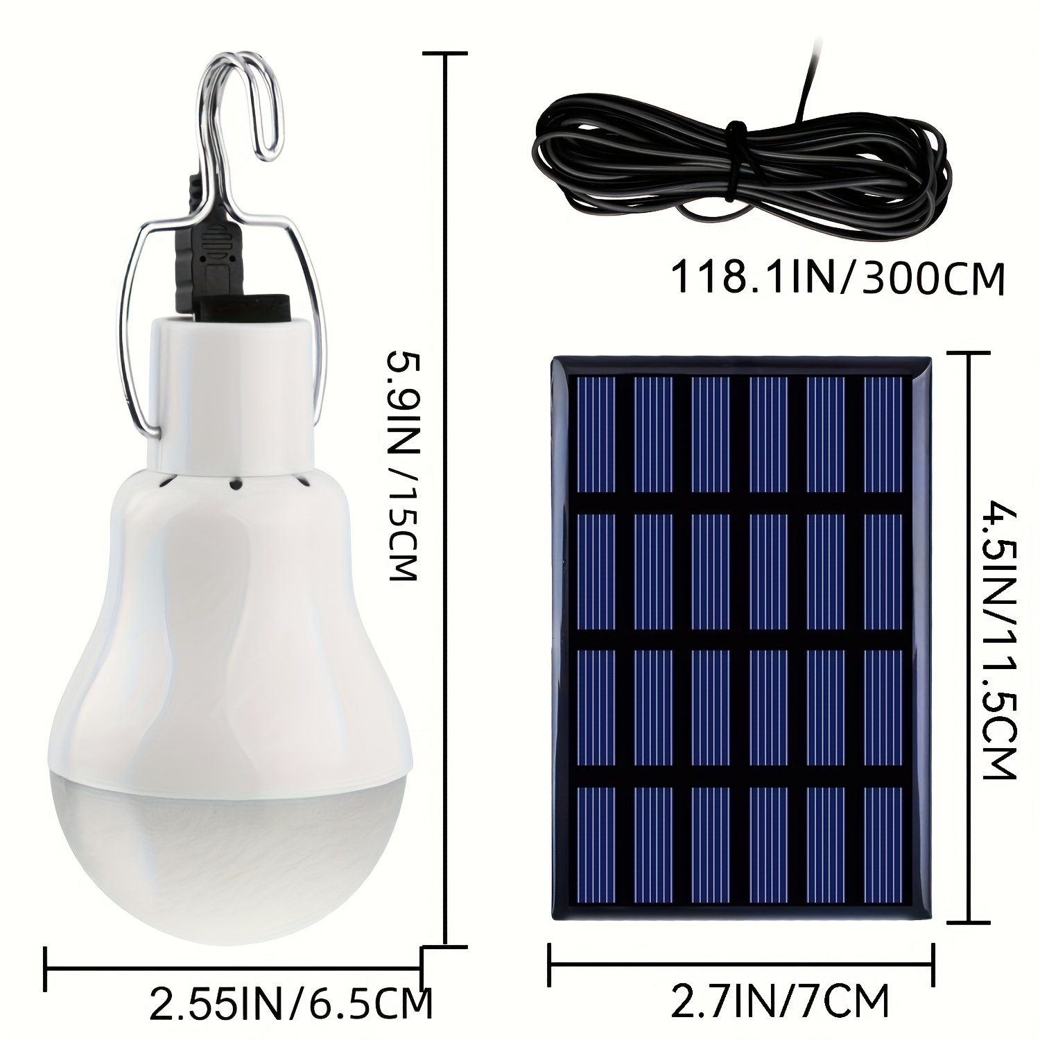 2pcs Ampoule Solaire Ampoule Économique Pour Jardin Chemin - Temu Belgium