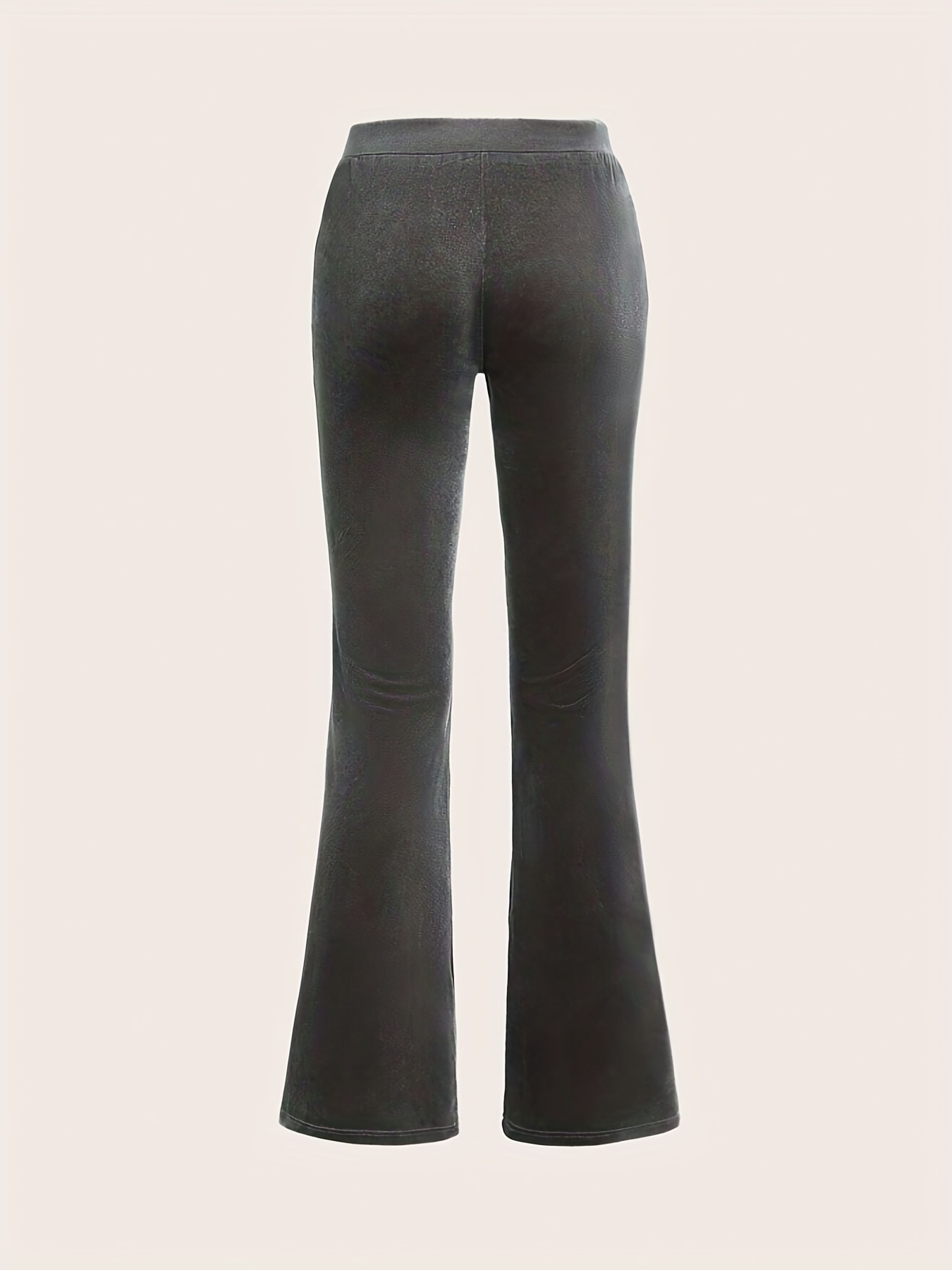 Y2k Graphic Print Flare Leg Pants Casual Drawstring Waist - Temu