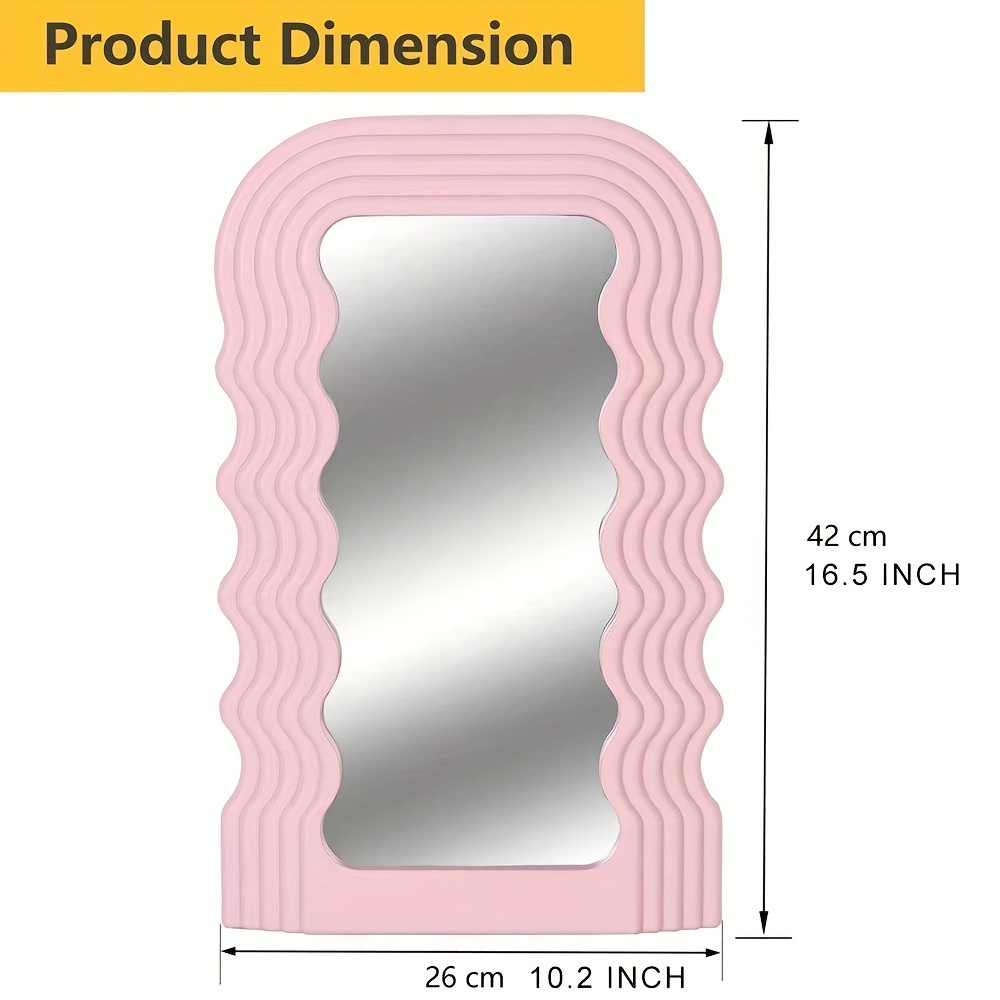 1pcイタリアンビンテージスタイルの不規則な波のミラー メンフィス